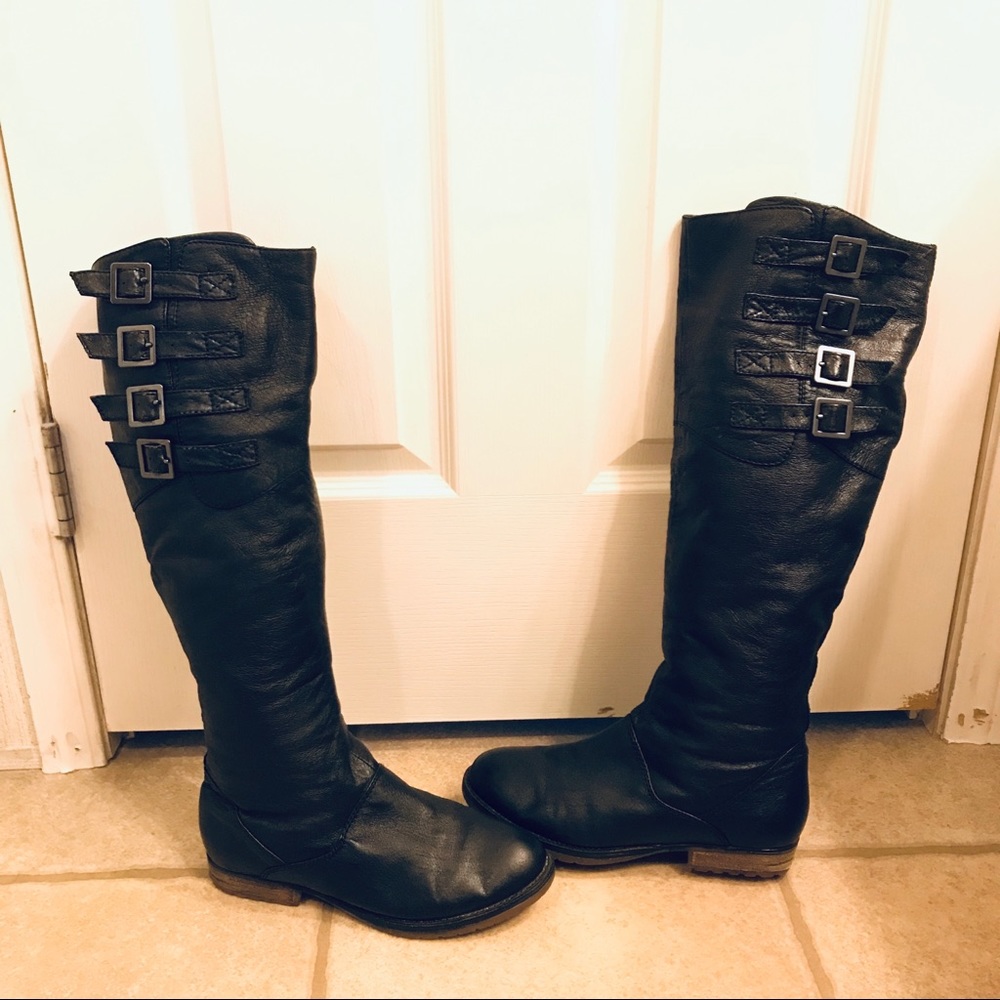 Steve Madden Miidori Leather knee boots